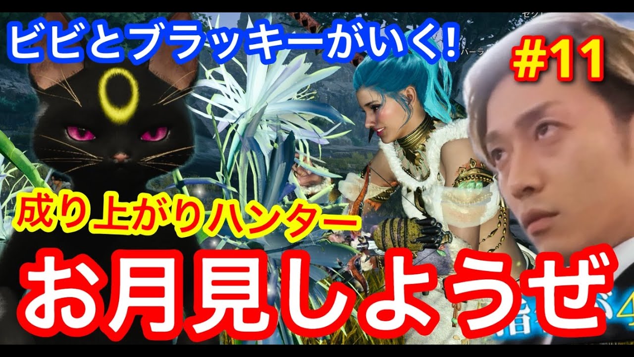 【#11】今夜はまったりお月見🎑⁉️つばさのモンハンワイルズ‼️一狩りイクっ！【ゲーム実況】
