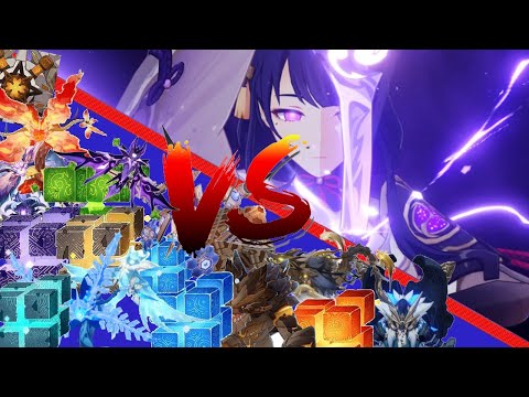 Raiden Shogun V.S. ALL World Bosses