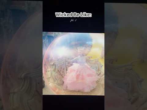 Glinda in the opening scene of wicked😂