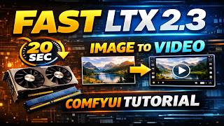 Fast LTX 2.3 Image-to-Video GGUF in ComfyUI | Low VRAM 20-Second AI Video Tutorial