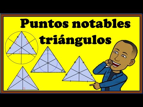 PUNTOS NOTABLES DE UN TRIANGULO | Super fácil / Incentro, Circuncentro, Ortocentro y Baricentro.