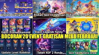 Download lagu LEAKED: 20 FREE MOBILE LEGENDS EVENTS FOR FEBRUARY 2026! DIAMOND, KOF TOKEN, ETERNAL SEASON PROMO... mp3