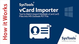 How to Batch Import Multiple vCard Files into MS Outlook PST | Easy Method