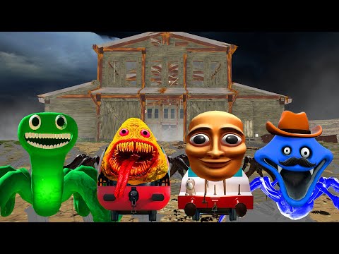 Upgrade Most Scary CHOO CHOO CHARLES vs TUNG TUNG SAHUR TRAIN,ROBLOX HUNGRY DADDY  WORM MONSTER