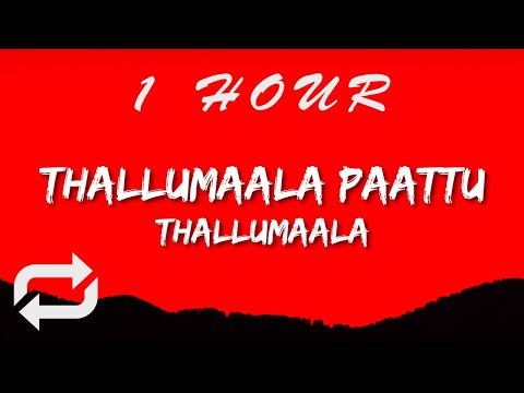 Thallumaala Paattu - (Lyrics)  Thallumaala  Tovino Thomas  Khalid Rahman | 1 HOUR