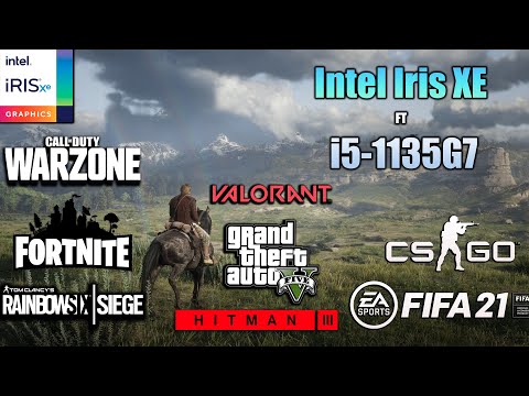 Intel Iris Xe graphics Test in 8 games - Intel iris Xe gaming
