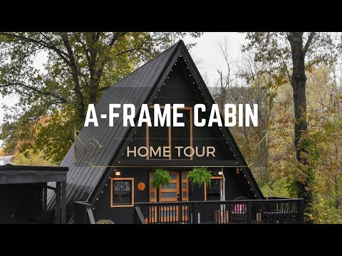 A-Frame Cabin Tour (fully renovated 1970s cabin!)