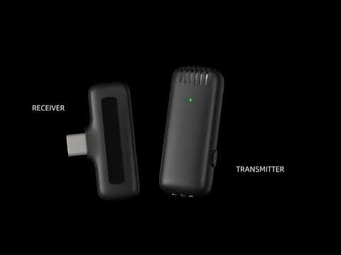 Миниатюрный беспроводной петличный микрофон для iPhone с функцией шумоподавления и высоким качеством звука - фото 1 - id-p2370424241
