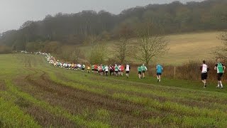 preview picture of video 'Windle Valley Runners - Thames Valley Cross Country League - Bradenham, 30th November 2014'