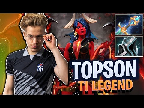 OG.Topson - Queen Of Pain Pro Gameplay | IMMORTAL Rank Dota 2 7.28 Top MMR