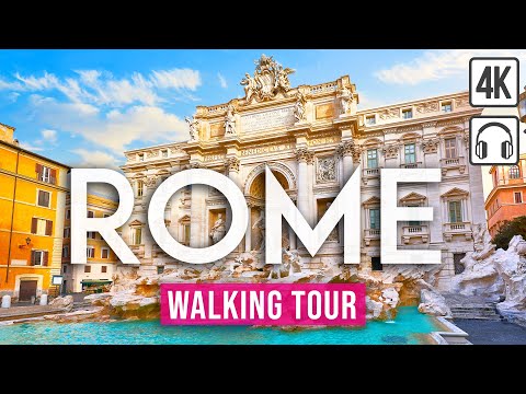 Rome 4K Walking Tour - With Captions [4K/60fps]