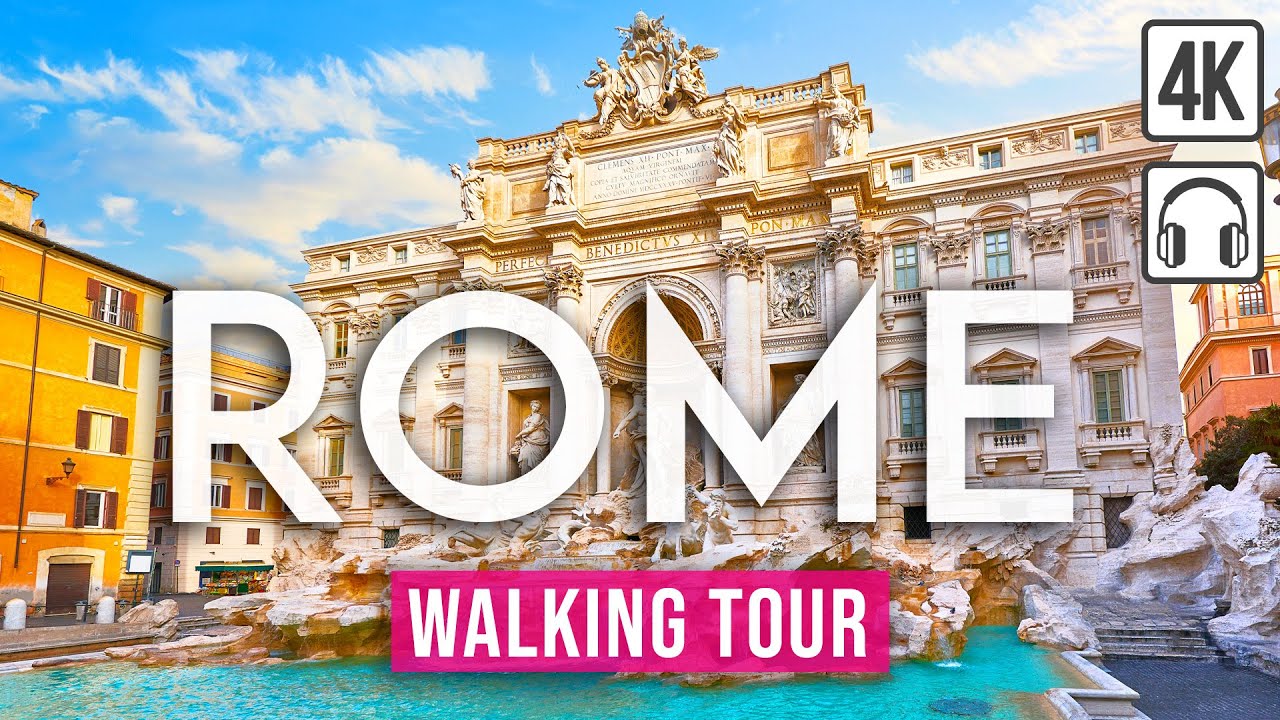 Rome 4K Walking Tour - With Captions [4K/60fps]