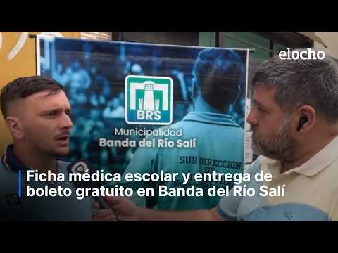 FICHA MÉDICA ESCOLAR Y ENTREGA DE BOLETO GRATUITO ESTUDIANTIL EN BANDA DEL RÍO SALÍ
