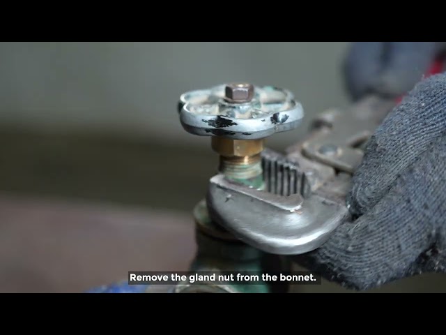 Dismantling and assembling of globe valves, sluice valves, stop cocks