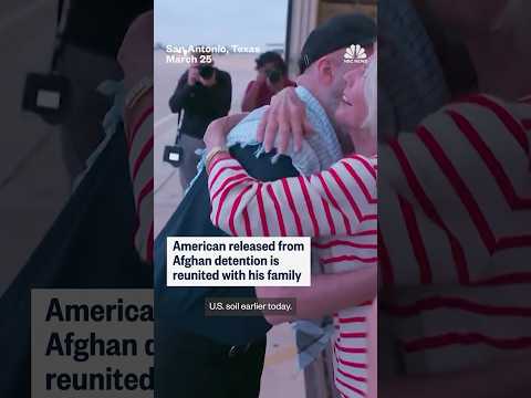 American released from Afghan detention is reunited with his family