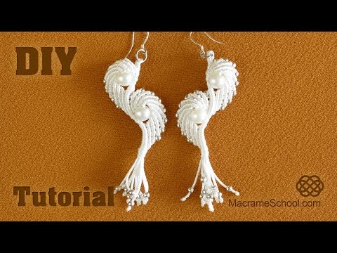 MACRAME LEAF PATTERN for Brooch Keychain Flower Wall Decor