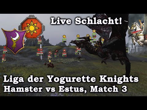 Dunkelelfen vs Echsenmenschen Live-Schlacht Hamster vs Estus - Yogurette Knights!