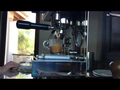 Pulling a shot and steaming milk on Profitec Pro 300