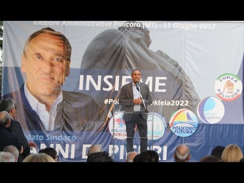 AMMINISTRATIVE POLICORO GIANNI DI PIERRI CANDIDATO SINDACO PRESENTAZIONE LISTE 2017 05 19 demo