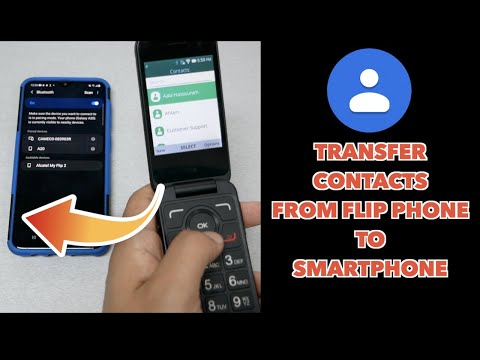 How to transfer contacts from a Flip phone to a smartphone
