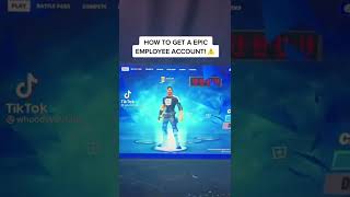 How to get a epic employee account on Fortnite
