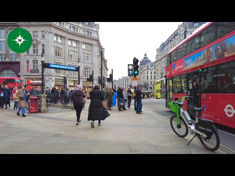 [4K] Riding the Tube from Oxford Circus to King's Cross Station