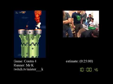 Contra 4 (Any% Hard) by MisterK in 25:31 - SGDQ 2012