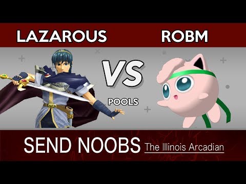 RobM (Jigglypuff)  vs Lazarous (Marth) - Send Noobs Arcadian Pools