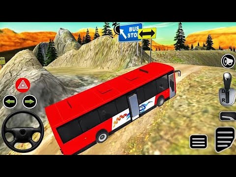 Uphill Offroad Bus Driving Simulator - Unlock New Bus Mountain Games 3D - Android Gameplay