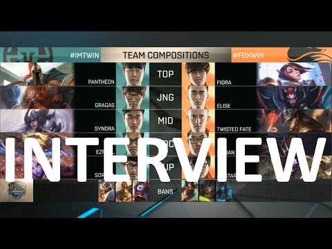 Wildturtle / Keith IMT vs FOX Post Game Interview