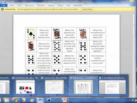 Maths ROTW 9 - Circumference of Circles