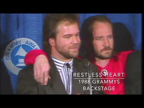 Restless Heart 1988 Grammys backstage