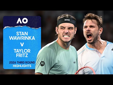 Stan Wawrinka v Taylor Fritz Highlights | Australian Open 2026 Third Round