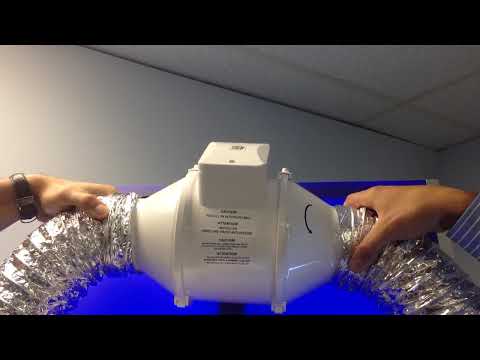 Test di Rumore dell' Estrattore Aria Elicoidale Biturbo per Cucine, Bagni e Locali