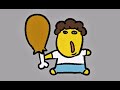 little shedletsky eating a chicken leg meanwhile someone is burping on your eardrums