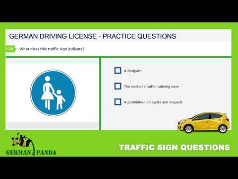 TRAFFIC SIGNS 24/32 | Driving License Germany | Theory Exam in English | Practice Test Questions