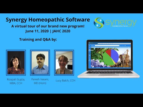 Synergy Homeopathic Software Training, June 11 2020