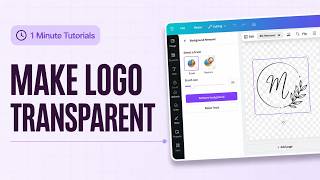 How To Make Logo Transparent In Canva | Short Canva Tutorial
