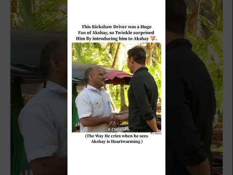 She gives him a moment to cherishes forever 💝🎀 ... #akshaykumar #twinklekhanna #rickshaw #shorts #yt