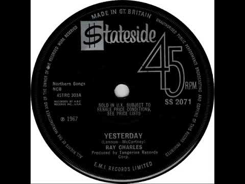 UK New Entry 1967 (295) Ray Charles - Yesterday
