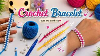 🧶 Easy Crochet Friendship Band Tutorial | Beginner Friendly DIY Friendship Bracelet