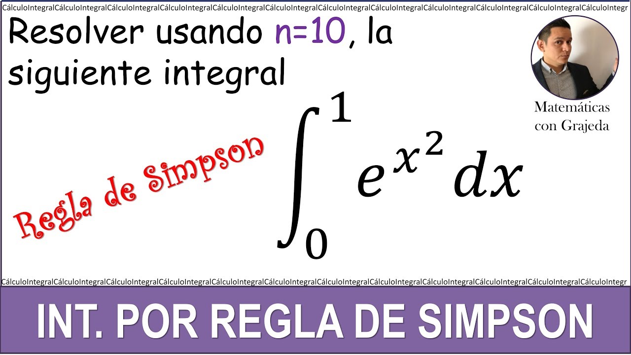 Regla de Simpson. Aproximación de integrales. Ejemplo 1