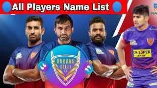📺Dabang Delhi K.C. All Players Name List 📺 कौन-कौन से Players हैं Dabang Delhi  टीम में शामिल |#pkl