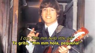 Hello Little Girl  - The Beatles (LYRICS/LETRA) [Original]