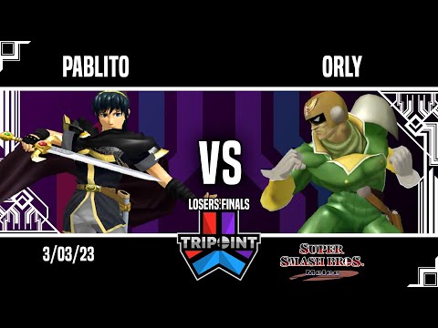 Tripoint Smash 5th Anniversary - Losers Finals - Pablito(Marth) Vs. ORLY(Captain Falcon)