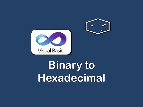 binary to hexadecimal in vb net