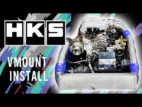 FD RX-7 HKS V-MOUNT installation (step by step)