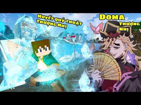 Minecraft Demon Slayer☻Episode 25☻Turn into a Demon Using Blood Demon Magic Doma Defeating Tanjiro Demon Too Easy