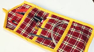 बेकार बचे कपडे़ से बनाऐ हैगिगँ बैग || Diy Multipurpose Organizer Hanging Bag Making