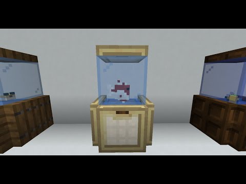 How to build 1 block large aquarium on minecraft